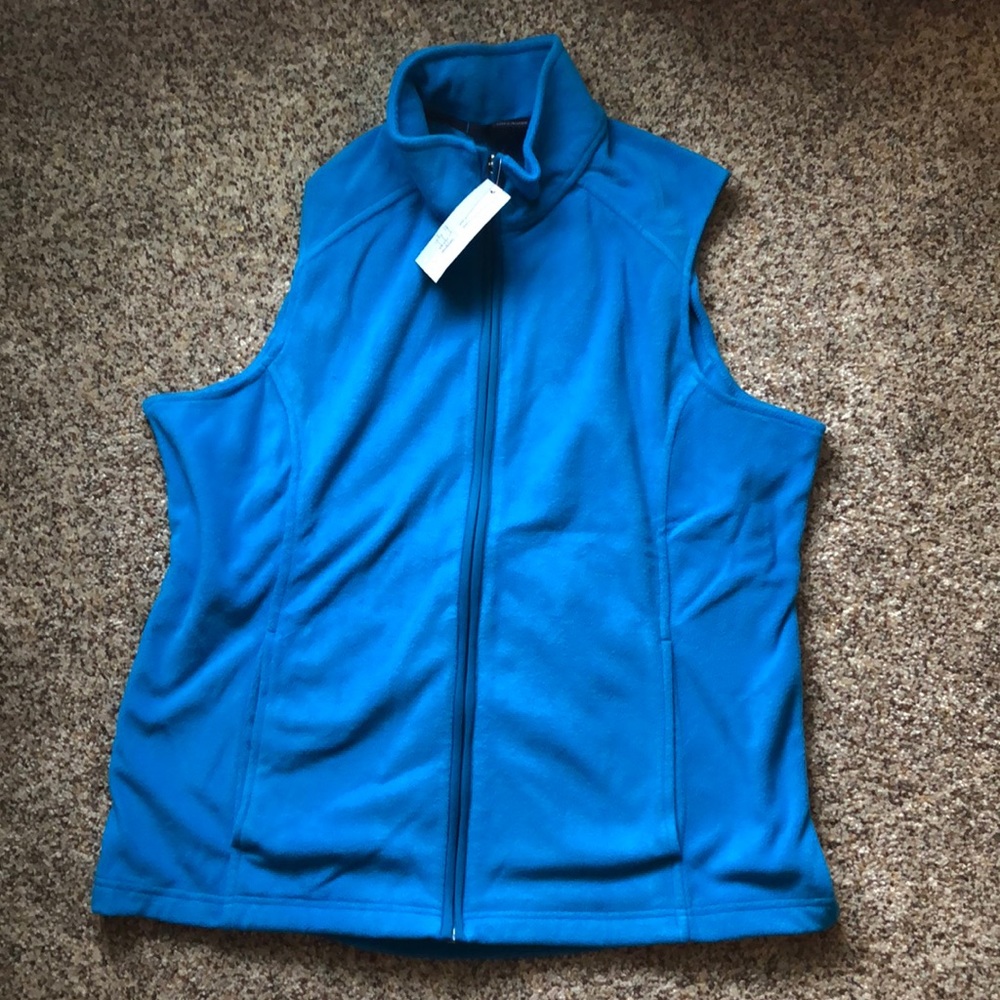 Land’s End Everyday Fleece Vest-Intense Blue